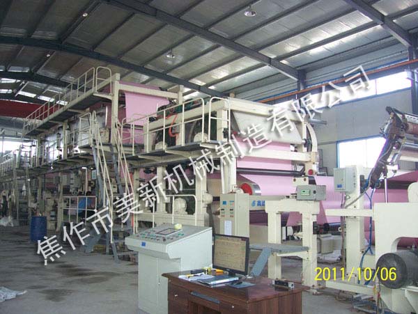 Carbon free copy paper single side coater